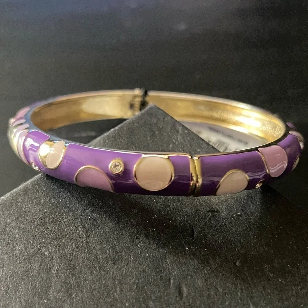 NWT-NORDSTROM-SEQUIN-GOLD AND PURPLE BANGLE